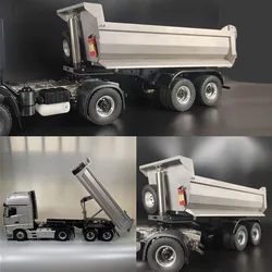 Dump Bucket Beam Semi-trailer for 1/14 Tamiya RC Truck Trailer Tipper Scania 770s Benz Actros Volvo MAN LESU Iveco DIY Parts