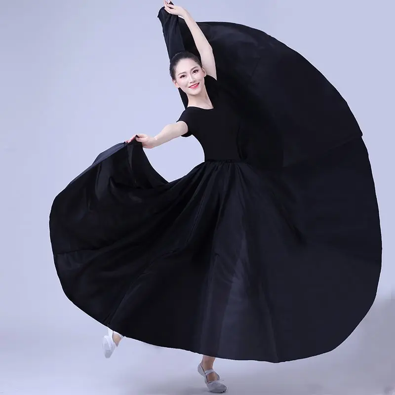 Xinjiang Dance Big Swing Skirt Half length Skirt Ethnic Style Classical Practice Skirt Performance Dress Uyghur and Uyghur Pract