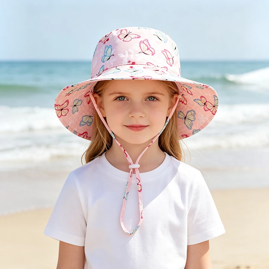 Digital Printing Children's Fisherman Cap - Cartoon Patterned Sun Hat Suitable for Boys and Girls Aged 0-10
