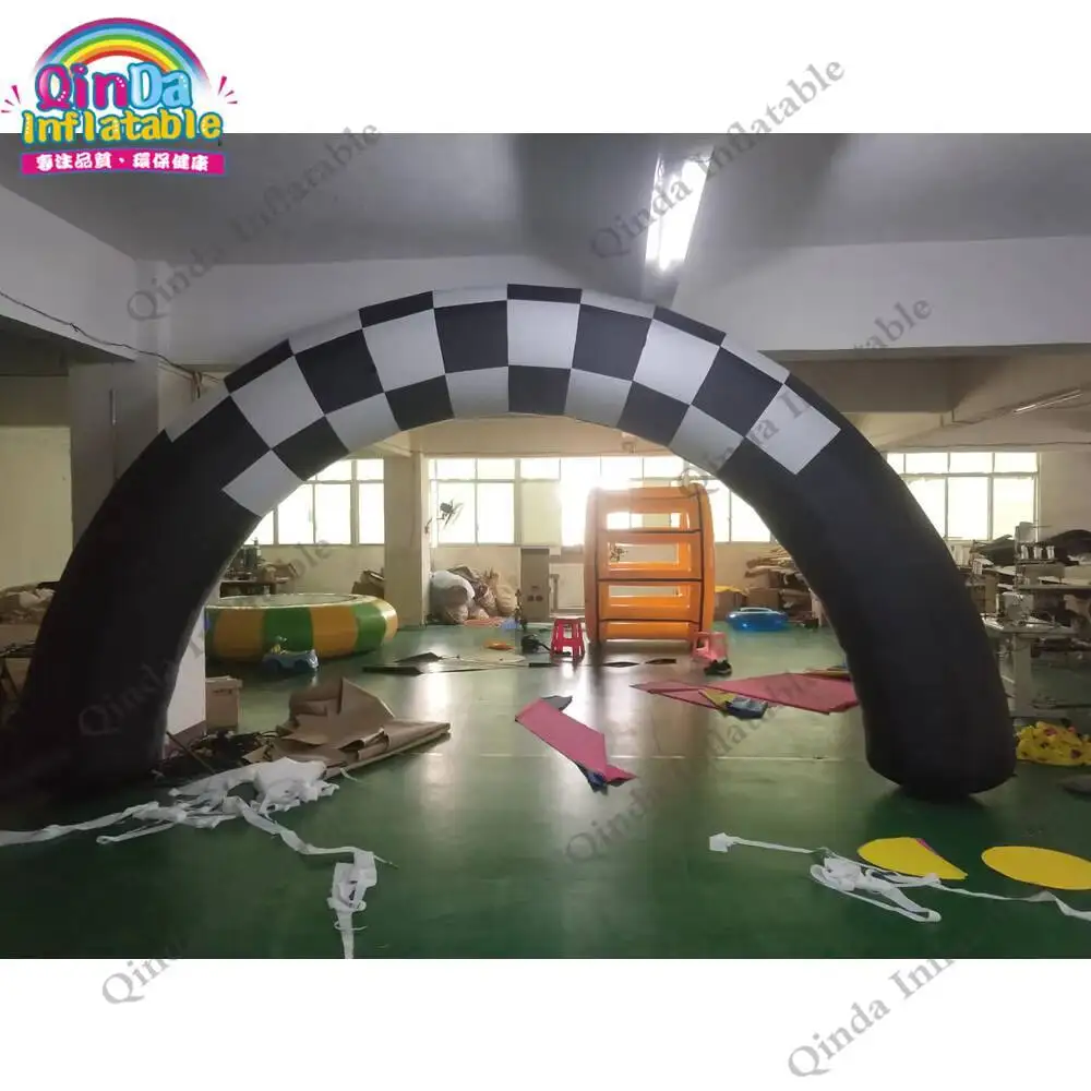 

Оксфордская ткань, надувная арочная палатка для мероприятий, надувная линейная арка с испанской отделкой 6 м для гоночного матча