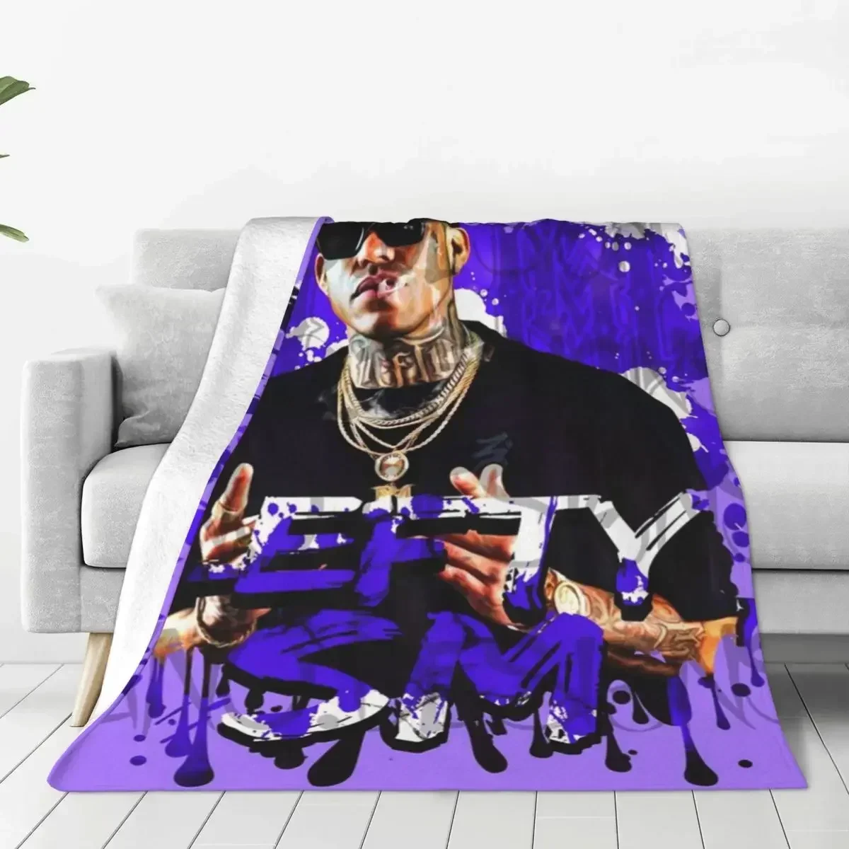 

Lefty Soft Warm Baby Blanket Music Rapper Purple Camping Throw Blankets Spring Flannel Bedspread Babes Carpet Sofa Bed Cover