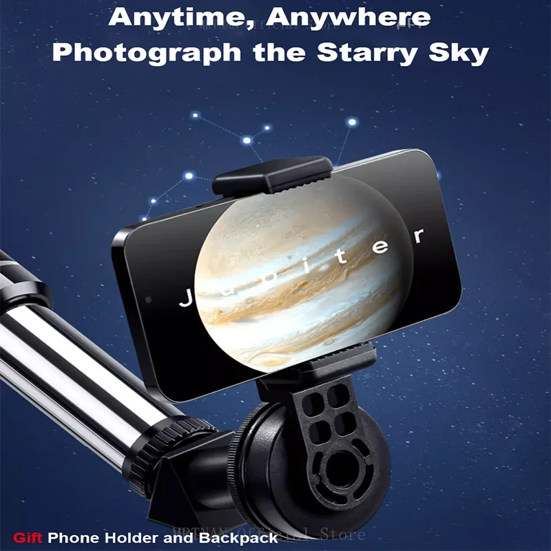 150X Zoom HD Professional Astronomical Telescope 70mm Aperture Refractor Powerful Monocular Long Range Space Moon