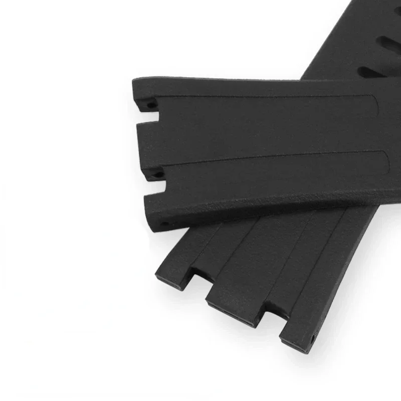 حزام ساعة سيليكون مطاطي مقاوم للماء ، سلسلة خارجية ، إكسسوارات رجالية ، AP Audemars وpiguet Royal Oak ، 28 روض