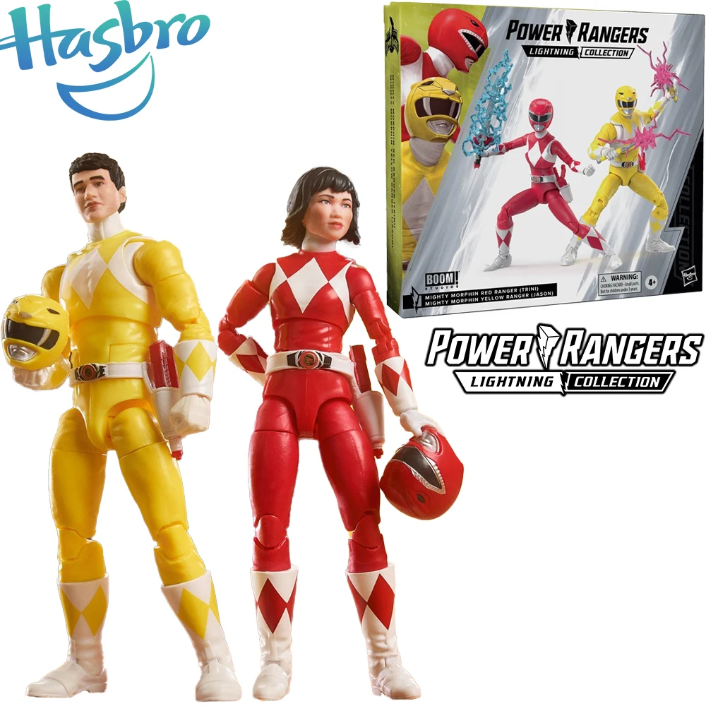 In Stock Original Hasbro Power Rangers Lightning Collection Boom Comics Red & Yellow Ranger 