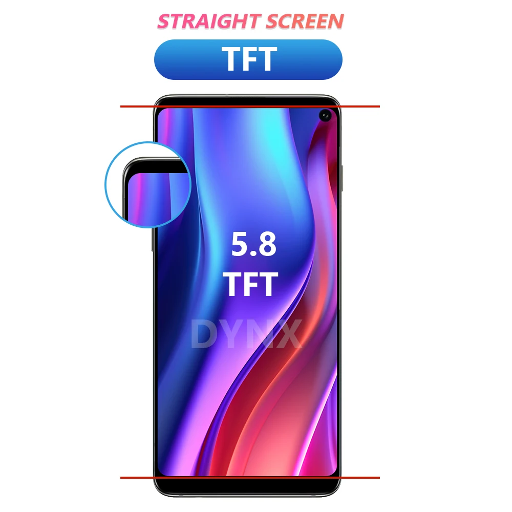 100% Tested TFT LCD Display For Samsung Galaxy S10 G973F/DS G973 G973U SM-G973 LCD Touch Screen Digitizer Assembly With Frame