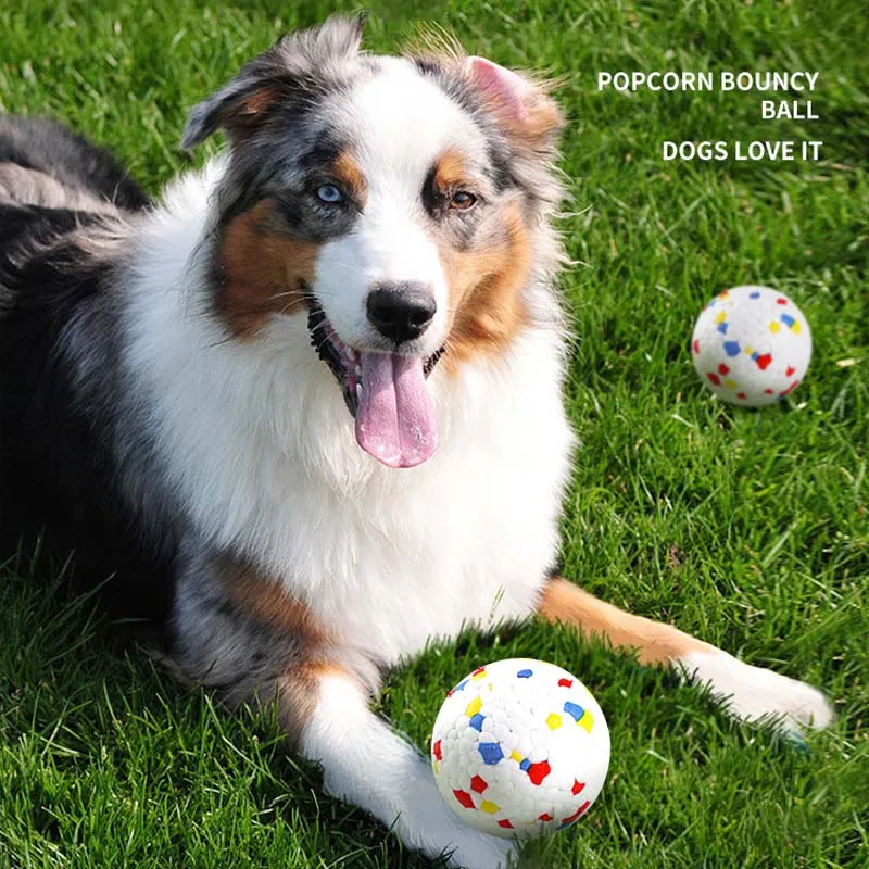 

Pet Chew Ball Toys Highly Elastic Solid Foam Balls Outdoor Interactive Dog Toys Teething Bite Resistant Easy Clean Pet Supplies