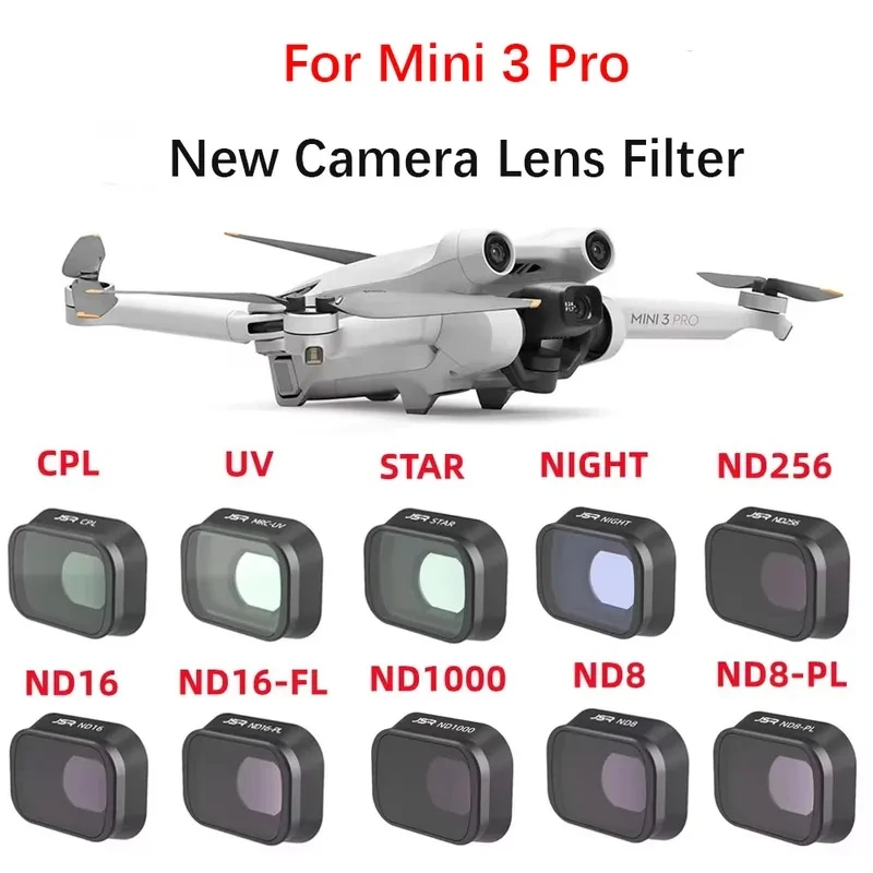 

For Mini 3 Pro Camera Lens Filter Spare Parts Drone Accessor For JSR 4/8/16/32 ND NDPL CPL MCUV Filter Kit