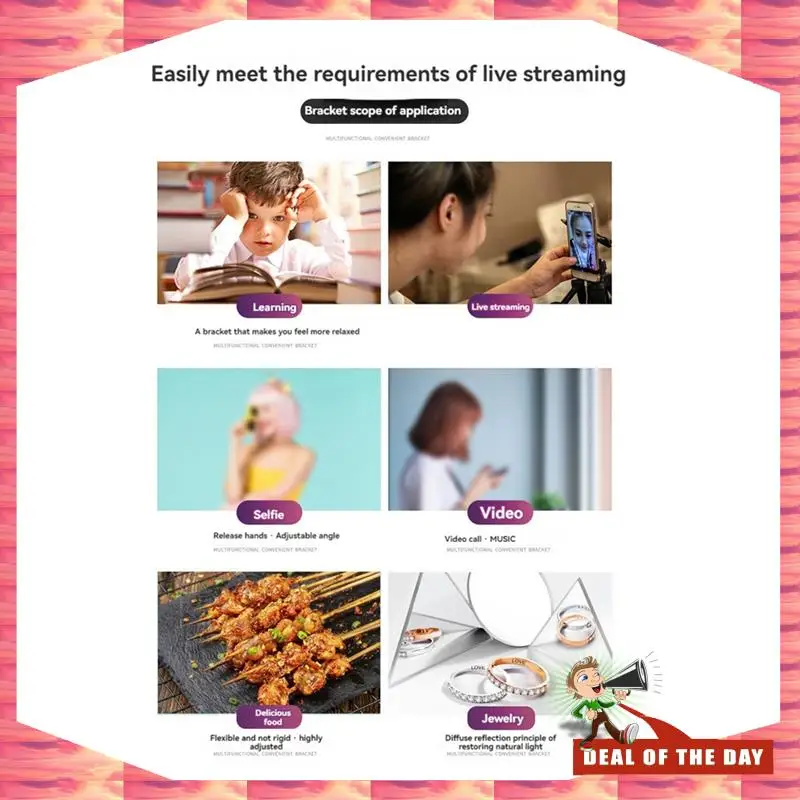 

24-Hour Delivery Mobile Phone Tripod Kit With Microphone LED Fill Vlog Video Making Kit For Live Recording Selfie Study