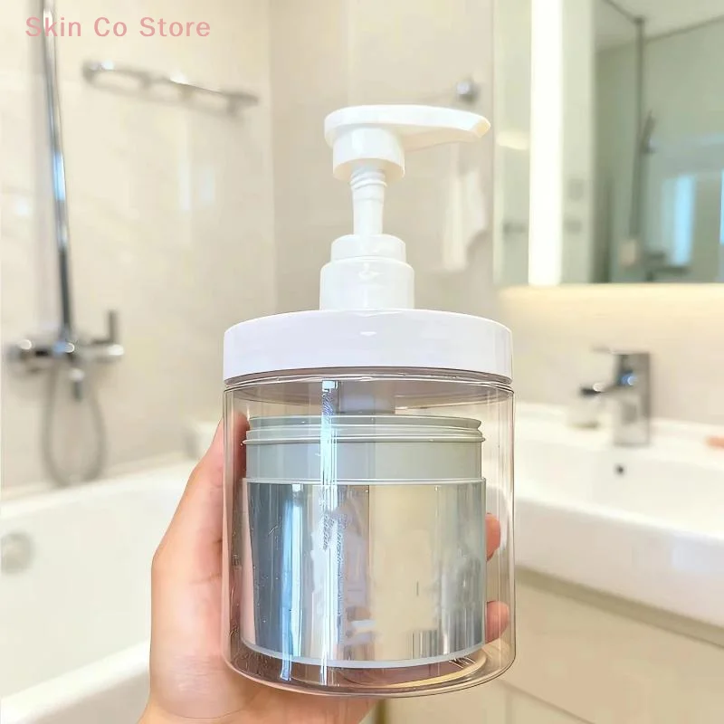 [CO]High Capacity Pressurized Clear Empty Hair Mask Dispenser Bottle For Detergent Hair Conditioner[CO]