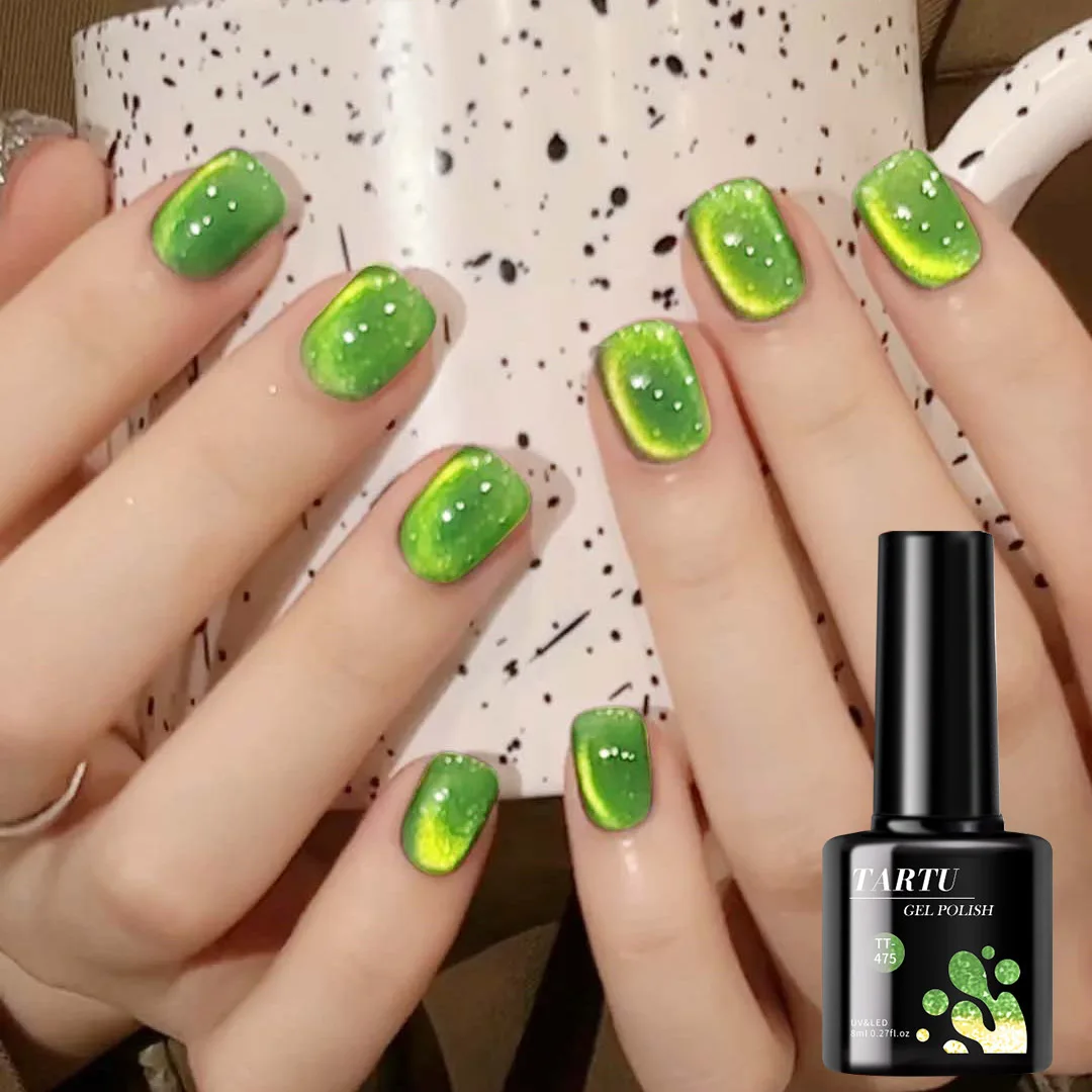 

Гель-лак для ногтей «кошачий глаз», 8 мл Soak Off LED/UV, голографический блестящий дизайн ногтей с блестками, долговечный, маникюр для домашнего салона
