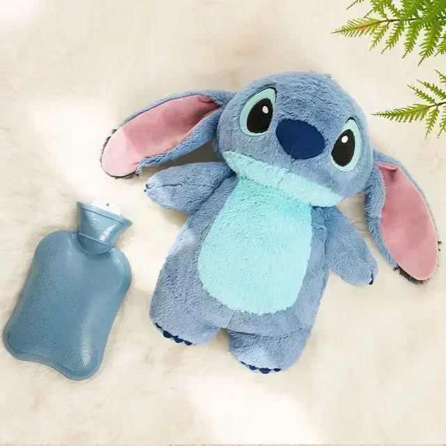 Aoger Disney Anime Hobby Stitch Winter Extra Large Plush Hot Water Bottle Women's Home Water Filling Hand Warmer Girlfriend Gift