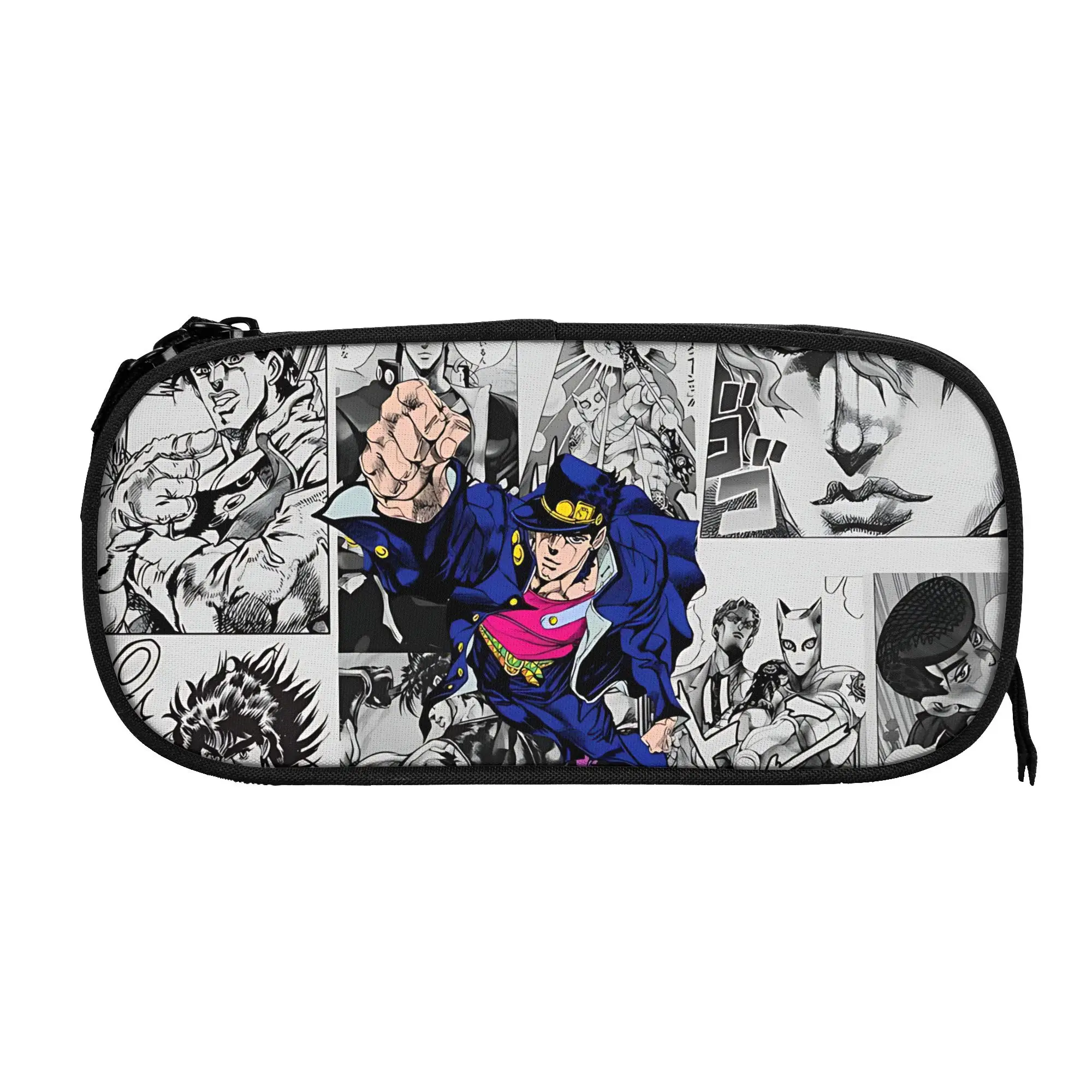 bolsas-de-grande-capacidade-para-criancas-com-estampa-do-jojo's-bizarre-jotaro-kujo-bolsa-de-estudo-portatil-para-meninos-e-meninas