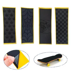 5Pcs Foam Grip Tapes For Finger SkateBoard Anti-slip Wooden Fingerboard Deck Adhesive Tape Stickers Black Mat