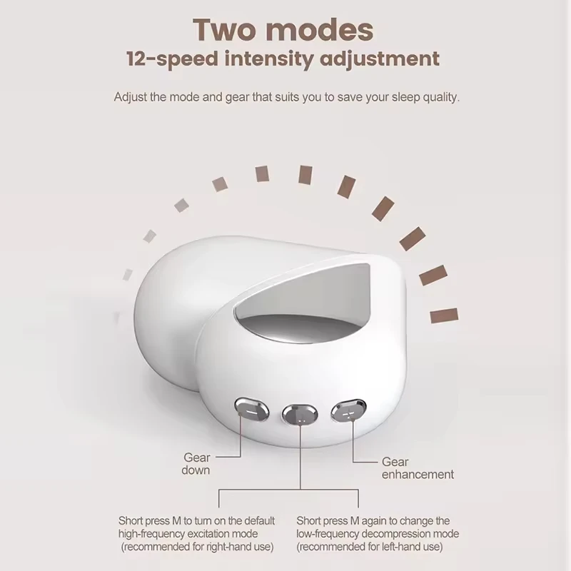 Handheld Microcurrent Electronic Tens Massager For Pressure Anxiety Relief Improve Sleep  EMS Sleep Aid Massage Instrument