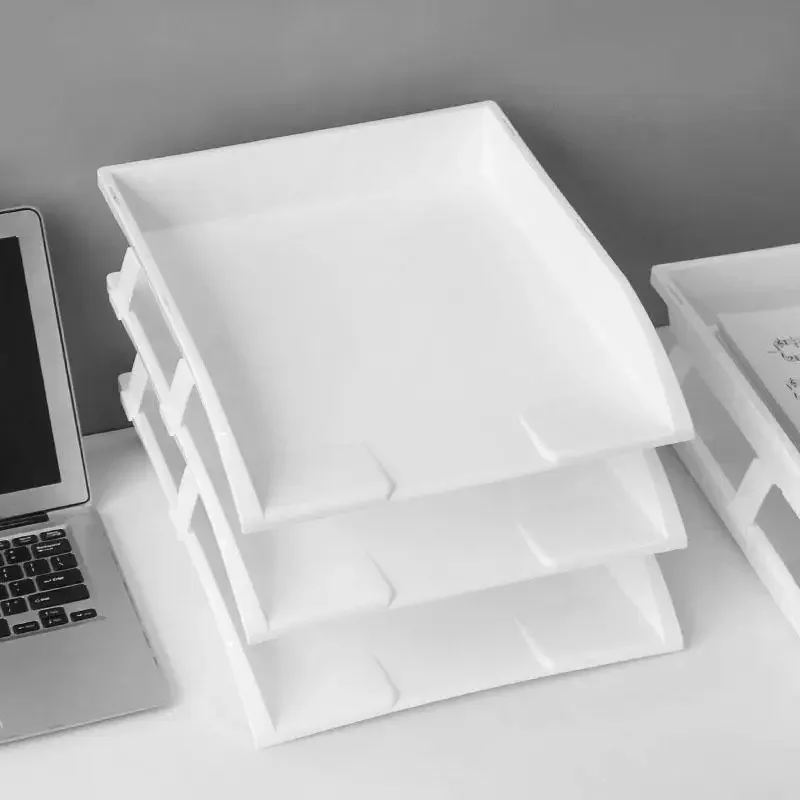 New Large File Organizer Tray Desk Accessorie Magazine Holder File Office Organizer Plastic Storage Book Shelf