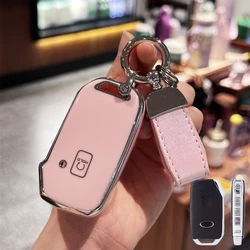 Key Fob Cover for Kia Cerato Ceed Forte NIRO Sorento Seltos Sportage Soul Telluride Keychain Lanyard