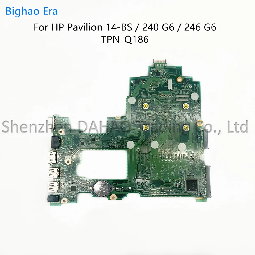 DA0P1DMB6D0 For HP TPN-Q186 240 G6 246 G6 14-BS Laptop Motherboard With Intel N3350 N4200 CPU DDR3 SPS:941658-601 941658-001