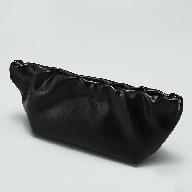 1pcs Portable Leather Spring Glasses Bag Sunglasses Bag Sunglasses Storage Cloud Bag Multifunctional PU Carry Bag