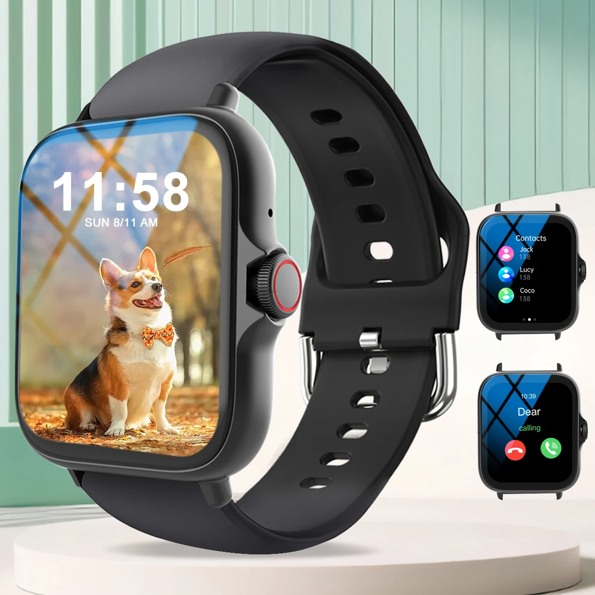 2025 Fashion Smartwatch, Wireless Call/Dial, Multi Sport Mode, Incoming Short Message Multiple APP Alerts, iPhone/Andriod