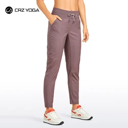 CRZ YOGA Women Go to Studio pantaloni Cargo a righe Jogger pantaloni con coulisse gamba 7/8 pantaloni Casual da allenamento