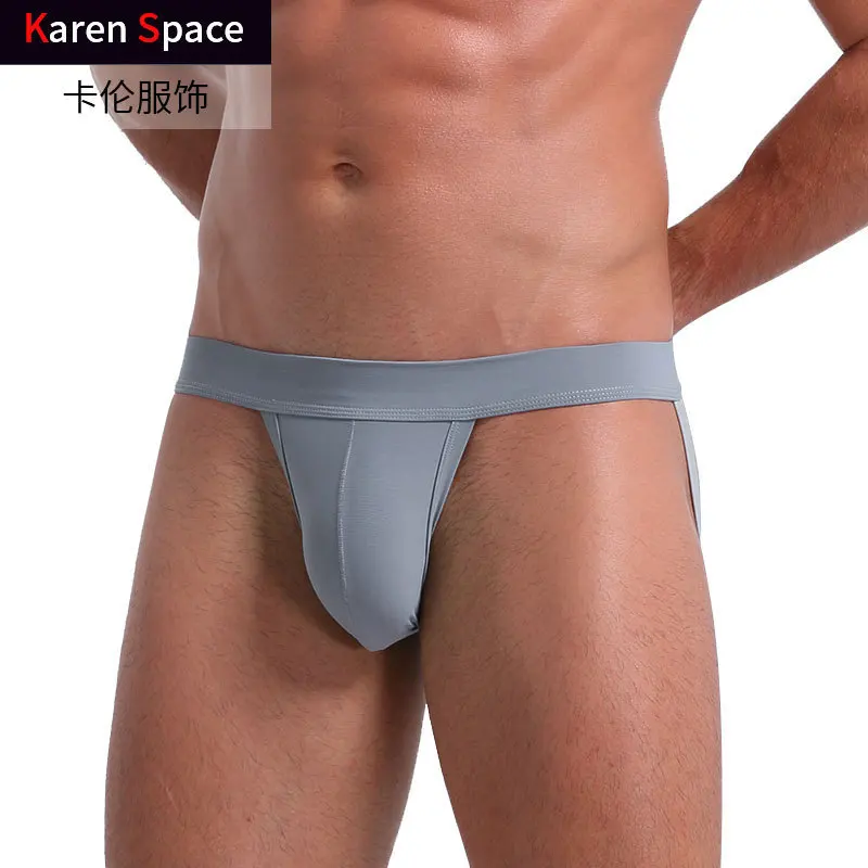 Sospensorio erotico da uomo Gay Sexy Bulge Pouch Backless Hip Lifting mutandine alta elasticità morbido traspirante Quick Dry pantaloncini sportivi