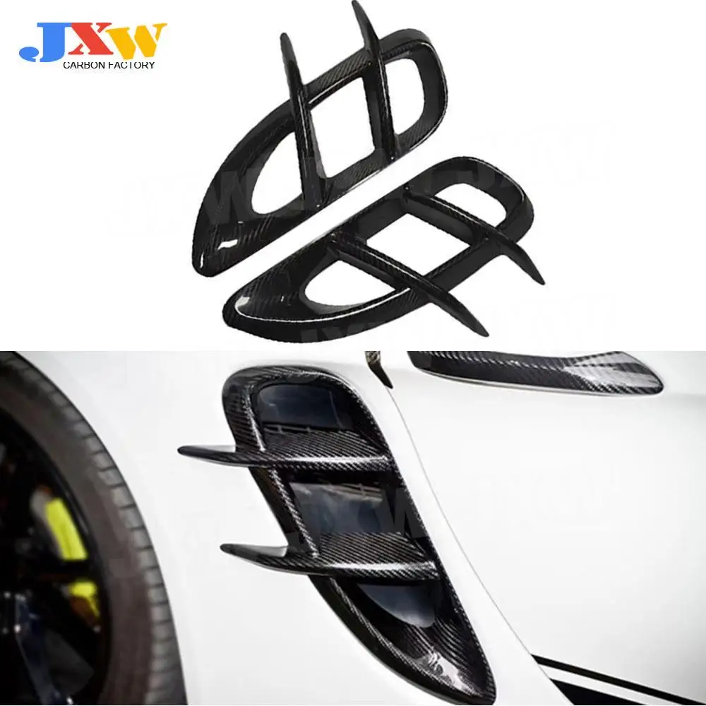 

Carbon Fiber Car Front Bumper Air Vent Trim Side Outlet Intake Frame for Porsche 718 Cayman Boxster Coupe 2016-2020 FRP Styling