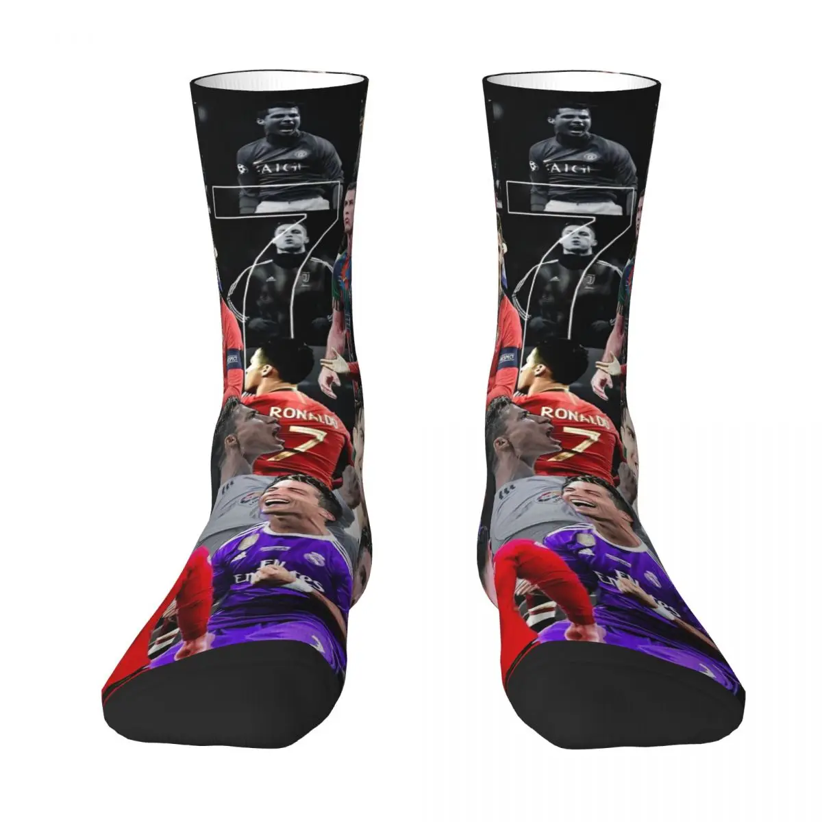 Cr7 Football Merch Socks Soccer Cristianos Fan Gift Socks for Men Women Non-slip