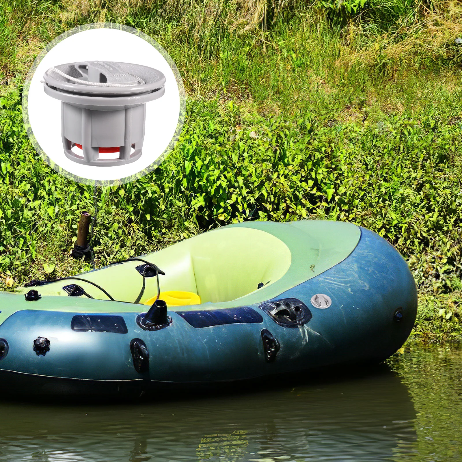 

Inflatable Kayak Adapter Boat Air Replacement Durable Marine Air Valve For Kayak Fishing Boat Scupper Plug Drain Valve