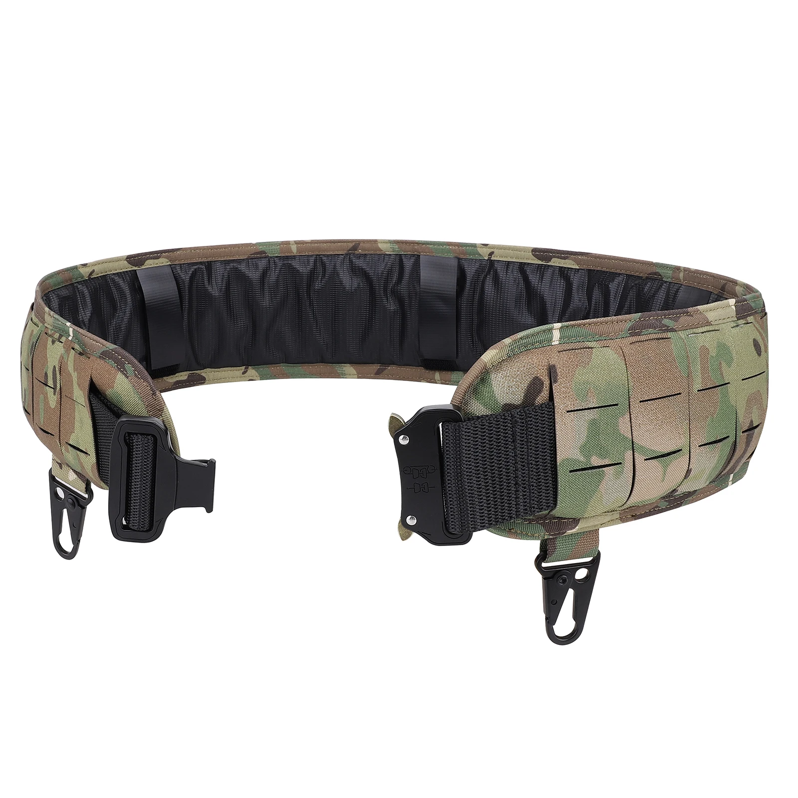 KRYDEX cintura imbottita tattica a sgancio rapido Airsoft CS Combat Molle Belts Duty Paintball cintura in vita gioco di guerra accessori per la