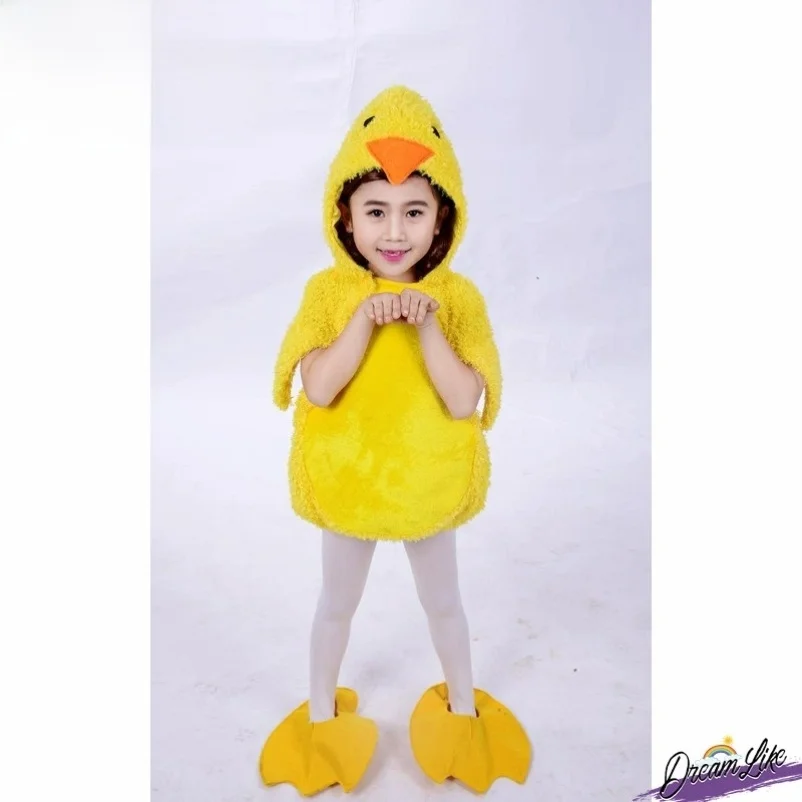 

Children's Christmas Animal Performance Costume Little Duckling Dance Suit Kindergarten Boys And Girls Crazy Chicken Suit