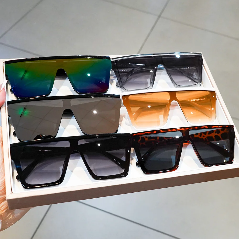 

Oversized Square Fashionable Unisex Sunglasses for Casual Wear, Perfect for Photoshoots and Parties, Ideal Gift