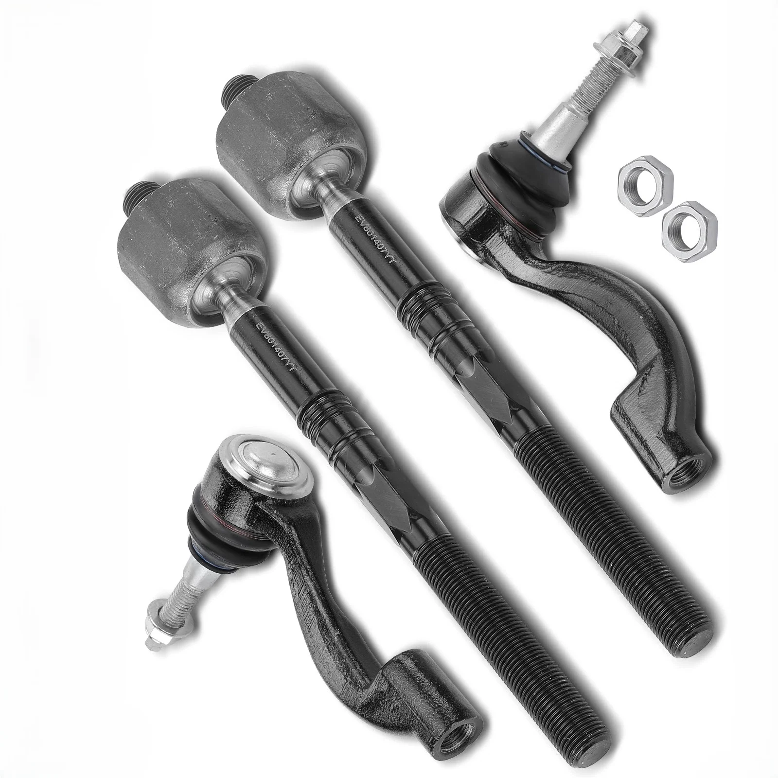 

Svenubee 4PCS Front Inner & Outer Tie Rod End for Cadillac CTS L4 2.0L Sedan 4dr RWD 2014-2015 EV801407,22888552