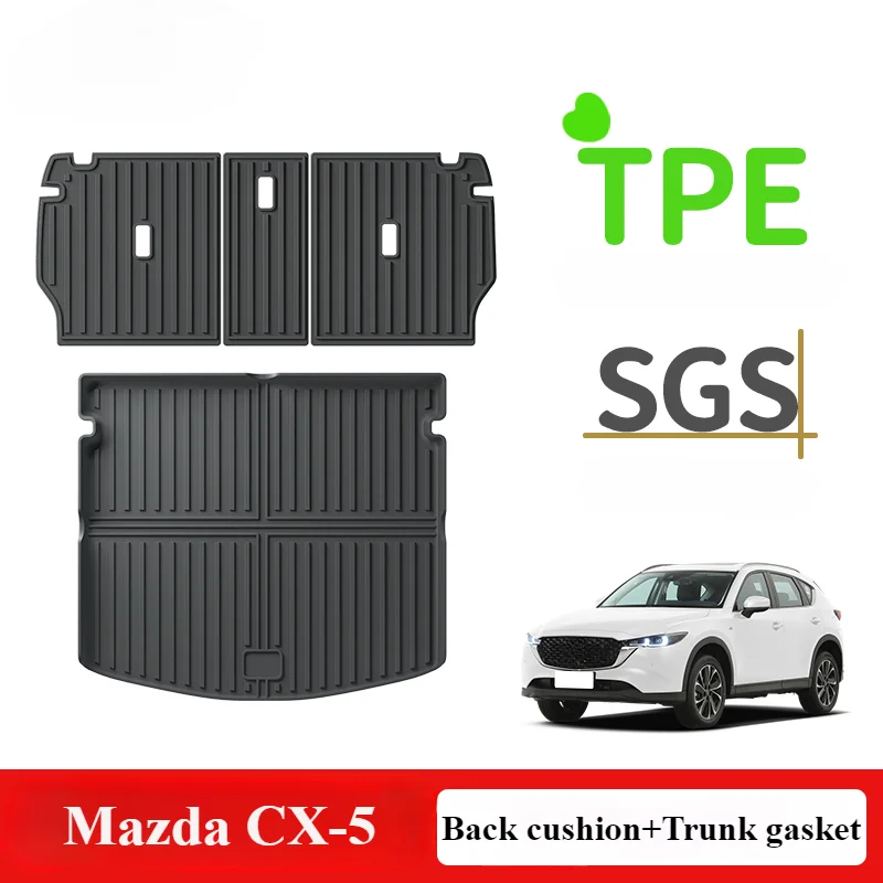 Suitable for Mazda CX-5 CX-30 tailgate mat Automotive TPE trunk mat Rear backrest mat waterproof