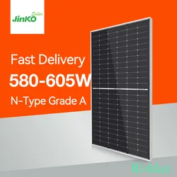 Jinko Mono Solar Power Panel 580W 585W 590W 595W 600W Monofacial Photovoltaic Module For Solar Energy System 72 Half Cell