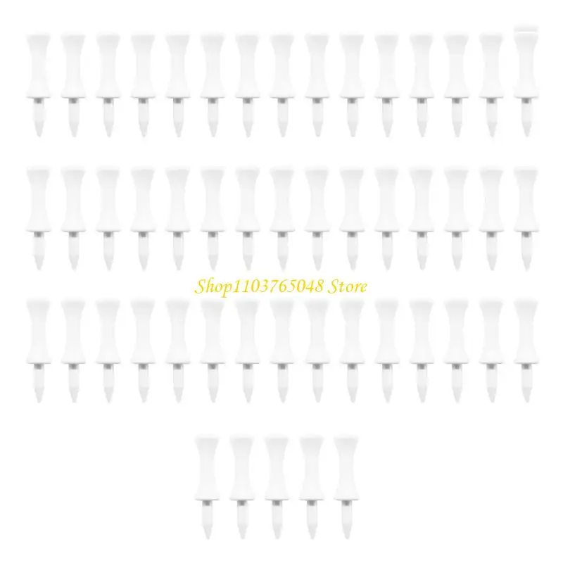 

R53E 50Pcs Eco-Friendly Golf-Tees Step Down Golf Sports Golf Stuff Plastic Step Tees