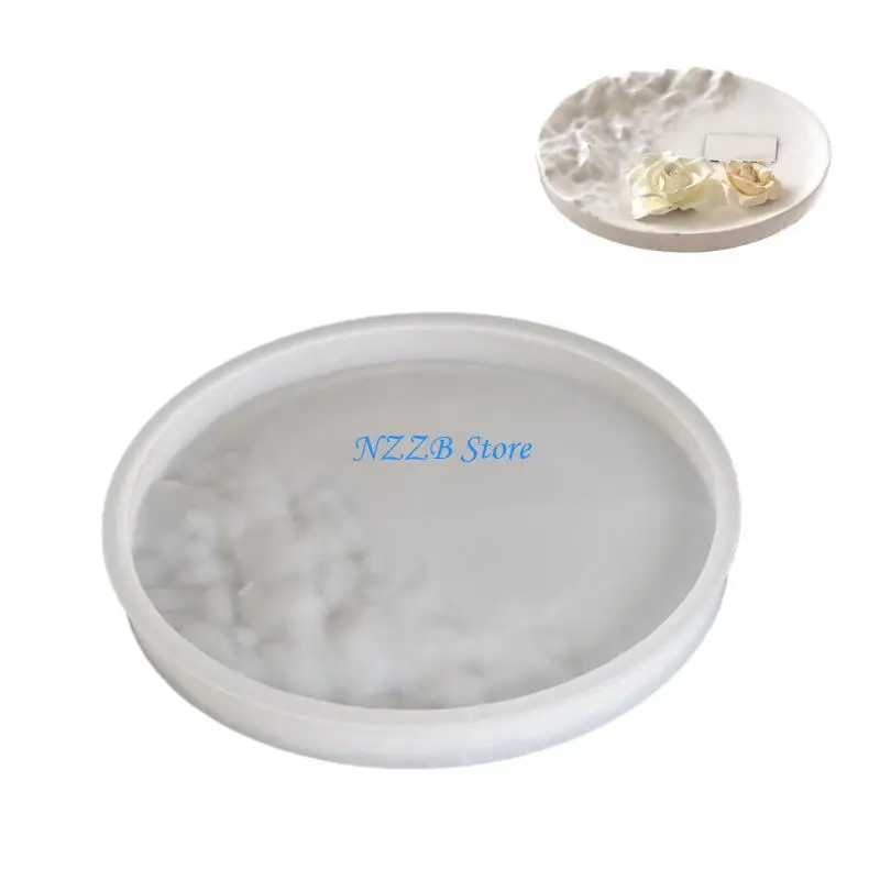 

T21F Practical Sturdy Silicone Mould for Ocean Waved Texture Trays Portable for Home Decoration and Art Exhibitions