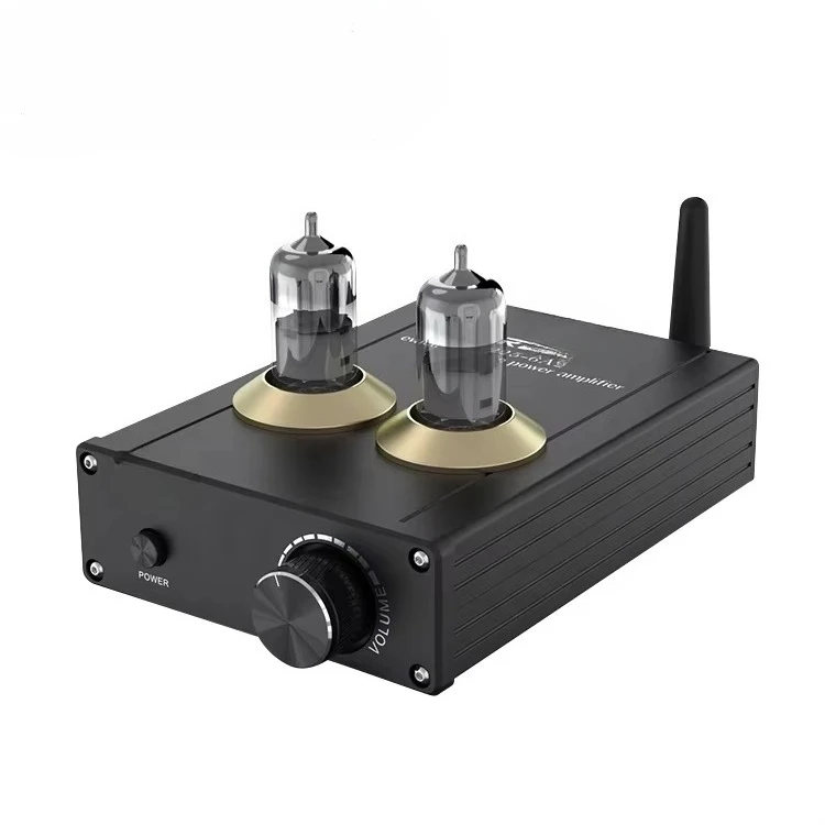 High Quality Aluminum Chassis HiFi BT 5.0 Vacuum Tube Power Headphone Amplifier