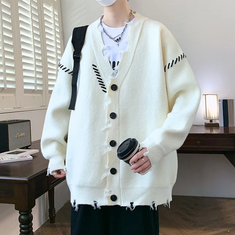 

Vintage cardigan knitwear-type men's spring and fall