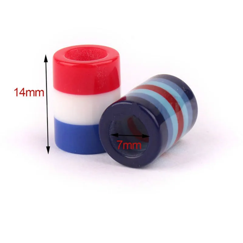 20-100 Stks/set Kleurrijke Transparante Hars Dreadlock Kralen Strepen Patroon Haar Vlecht Dread Manchet Clip Vlechten Styling Tool