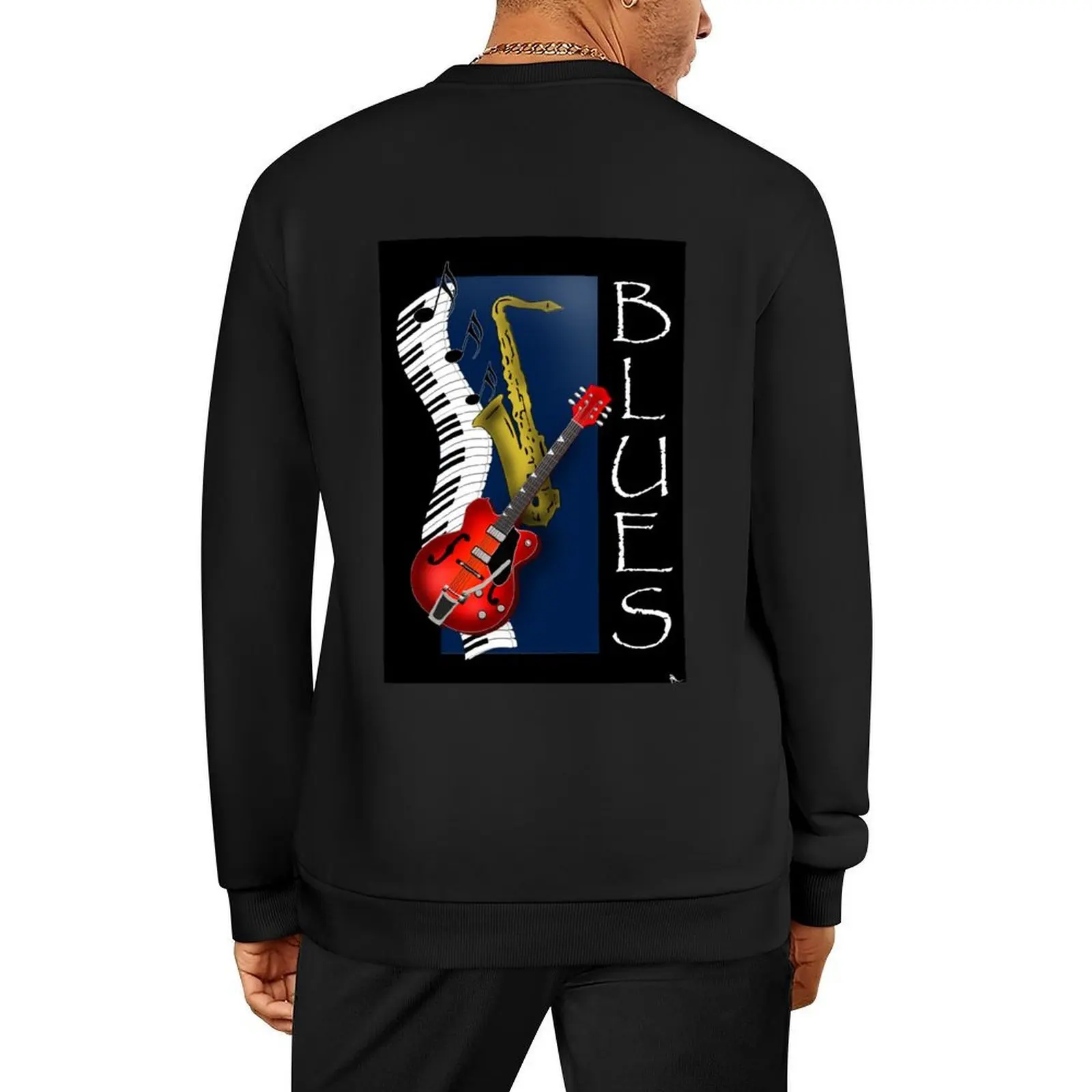 

Blues Poster Pullover men clothing anime clothing men's clothes mens designer clothes pullover