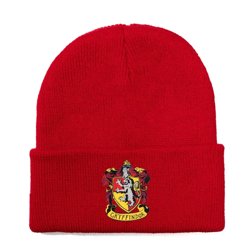 New Harries Knitted Hat Hogwarts Boys and Girls Academy Badge Cosplay Hat Outdoor Sports Winter Warmth Windproof Hat Kid\'s Gift