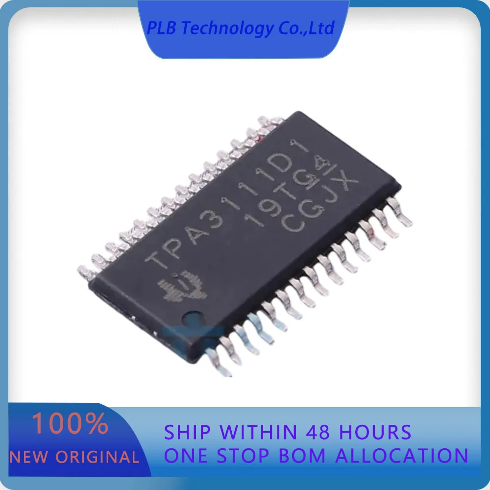 10PCS/LOT TPA3111D1PWPR TPA3111D1  40mA 1-Channel 10Wx1@8Ω Class D HTSSOP-28-EP-4.5mm Audio Amplifiers Original Stock