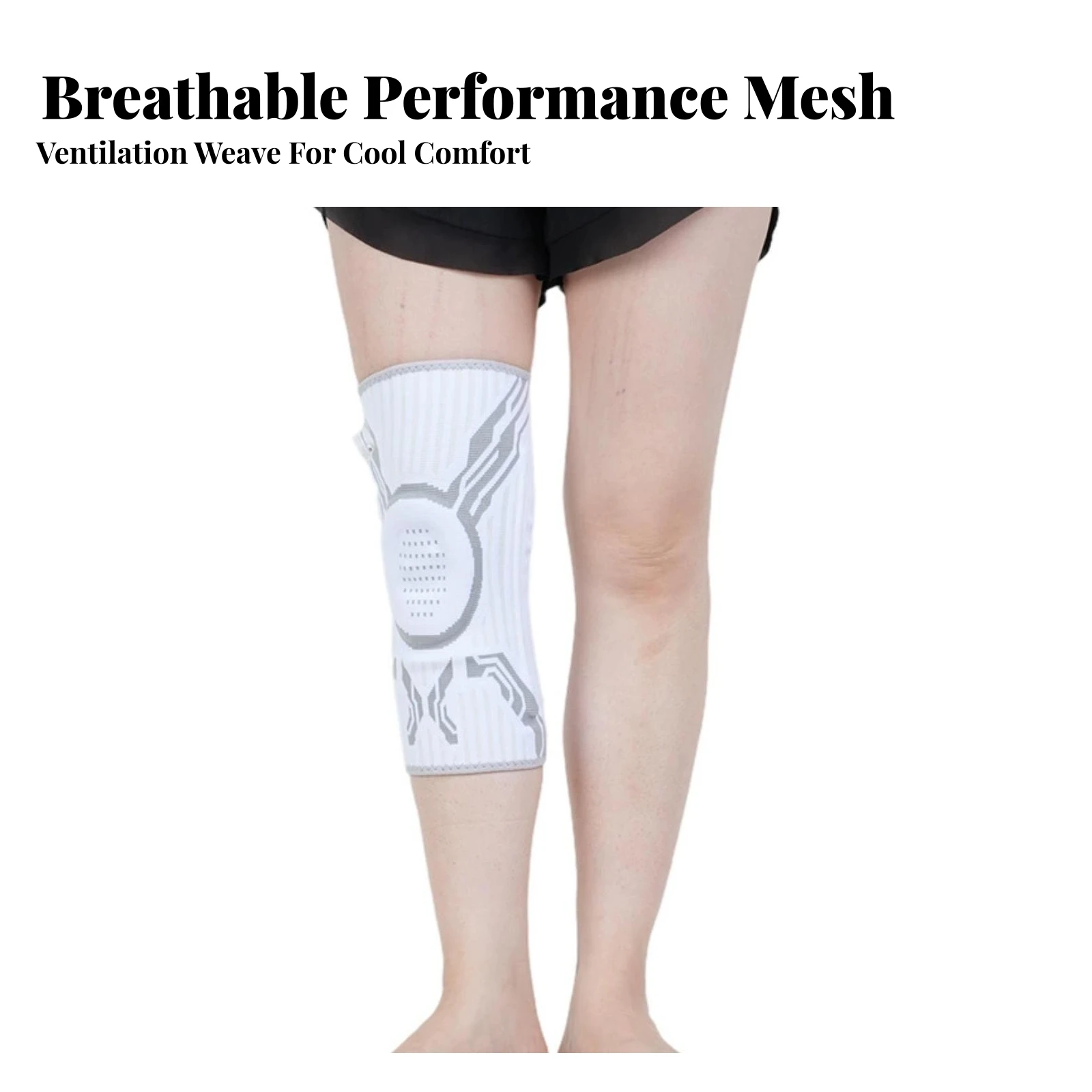 Knee Brace with Rotary Dial Compression Adjustable Knee Support Supportive Stable for Athletes, Sports Recovery, Workouts