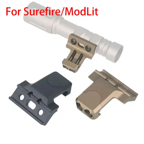 전술 오프셋 마운트 VG 6 적응 형 20mm Picatinny 레일 마운트 45 Dgree 측면 Surefire Modlit 스카우트 라이트 사냥 액세서리