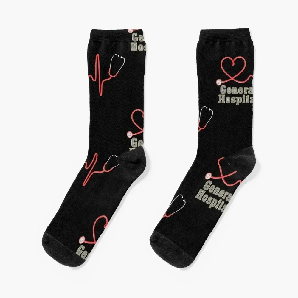 General Hospital Heart stethoscope Socks anti slip football custom sports Girl'S Socks Men's