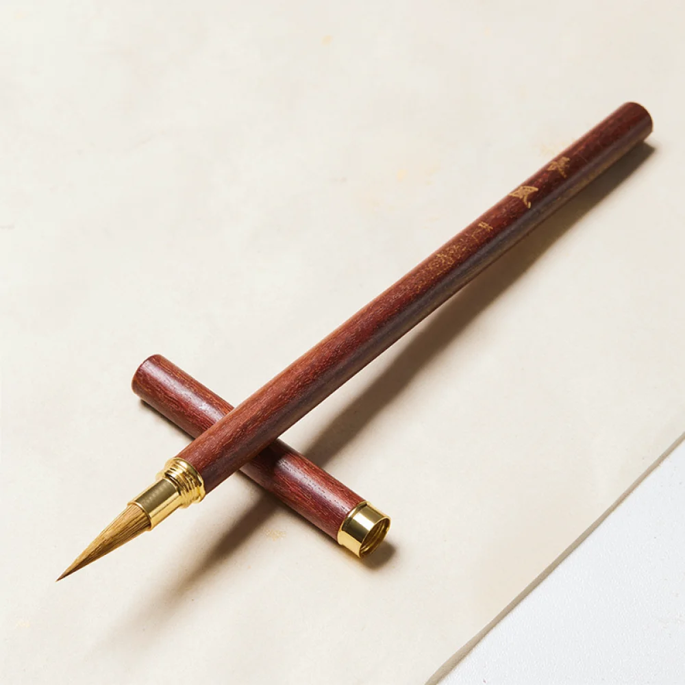 Chinese Writing Brush For Yushuibu Wolf Hair Purple Hair Mixed Hair Bristle Pen Beginner Calligraphy Script Practice Tool