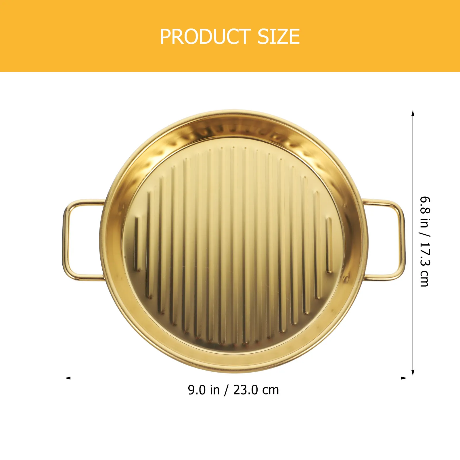 Stainless Steel Serving Tray with Handles Rust Proof Metal Food Plate for Snacks Cakes Candies Fried Chicken Desserts Simple