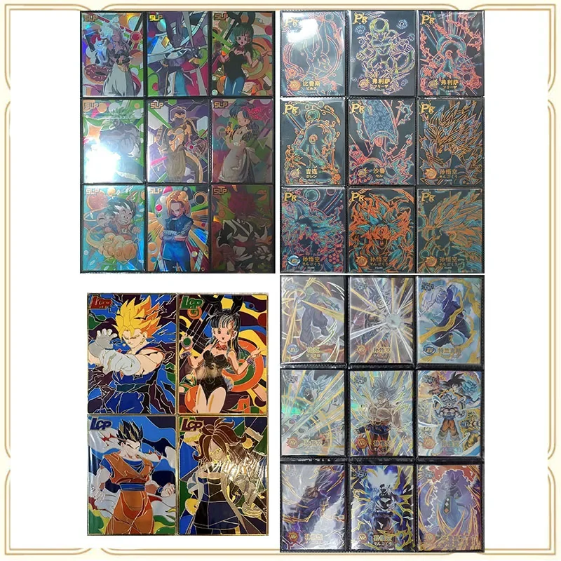 

Аниме Dragon Ball SLR LSP SSP SP PR UR GP CP Металлическая карта Son Goku Bulma Bejita Yonsei Игрушки для мальчиков Подарок на Рождество и день рождения