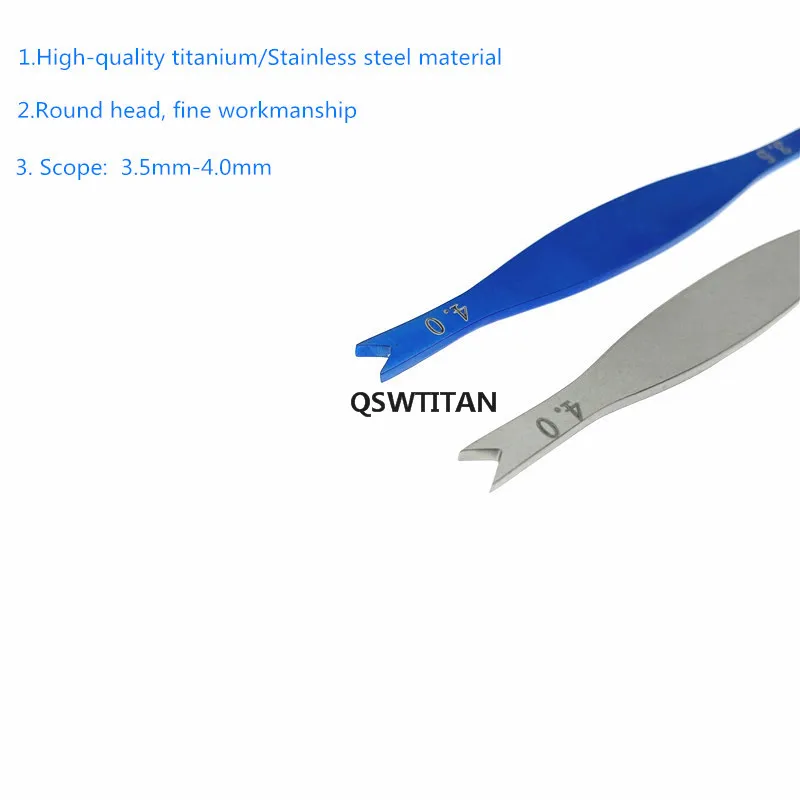 Stainless steel Ophthalmic Braunstein Eyelid Fixed Caliper 1pc Titanium Surgical Instrument
