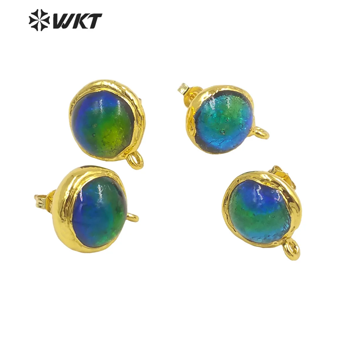 

WT-JFE78 WKT 2022 new sale accessory coloured glaze High quality fashion jewelry accessories Retro earrings INS